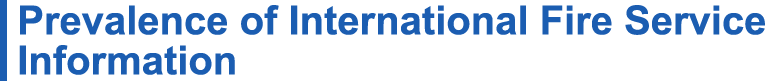 Prevalence of International Fire Service Information